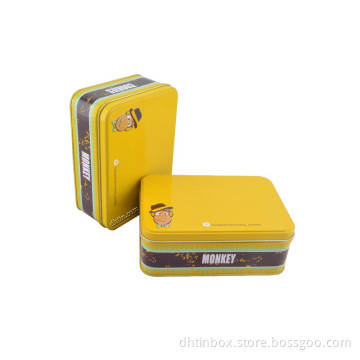 rectangular tin cookies box